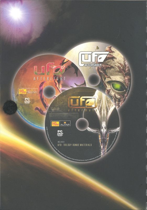 Inside Cover for UFO Trilogy (Windows): Left