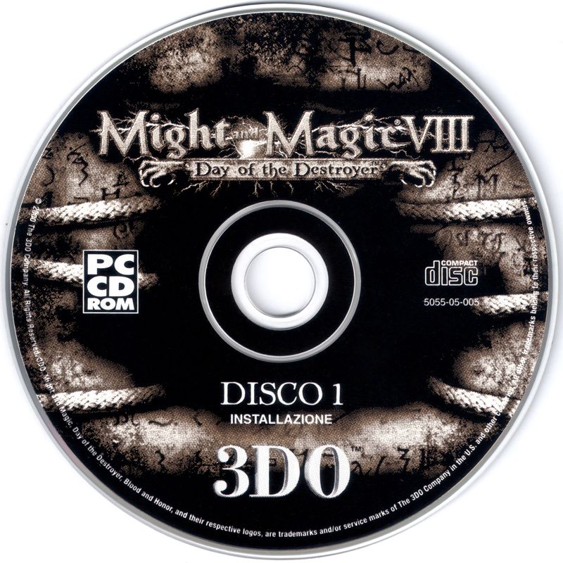 Media for Might and Magic VIII: Day of the Destroyer (Windows): Disc 1 - Install