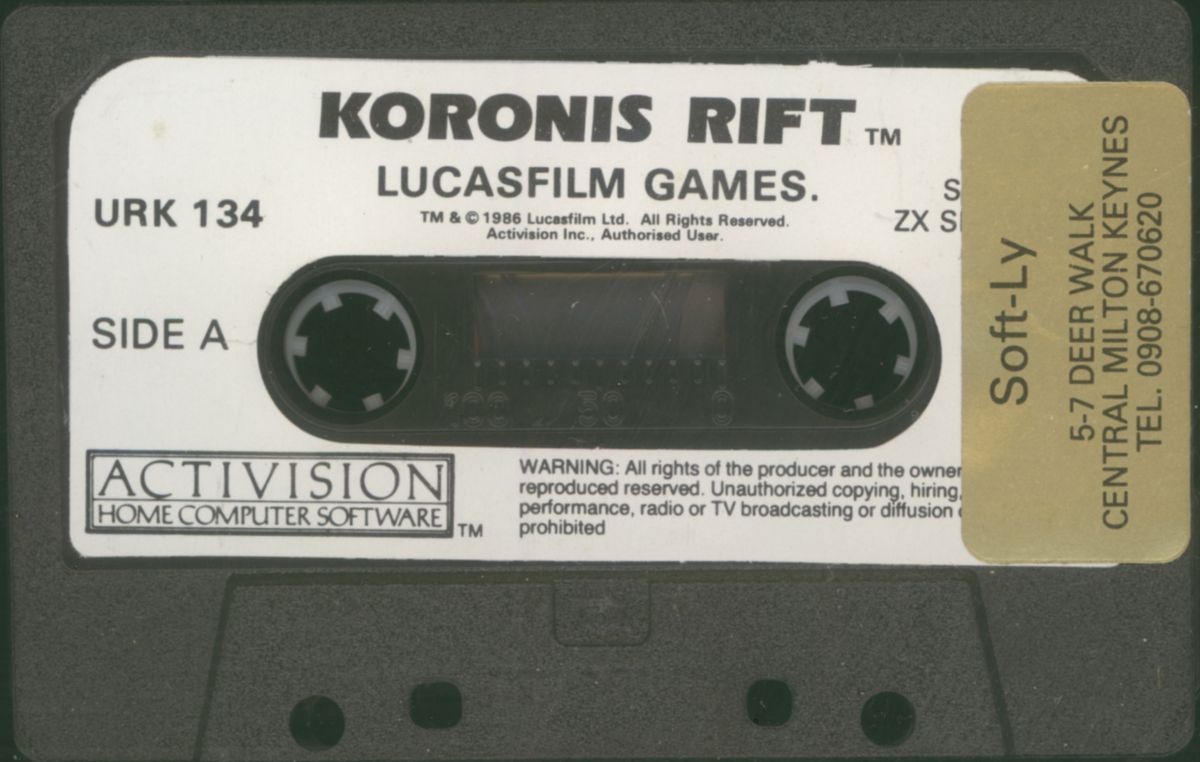 Media for Koronis Rift (ZX Spectrum): Side A