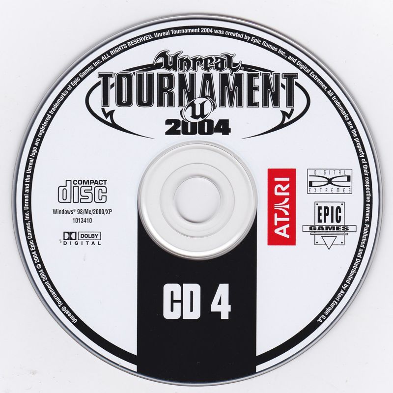 Media for Unreal Tournament 2004 (Linux and Windows) (Small box release): Installation Disc 4