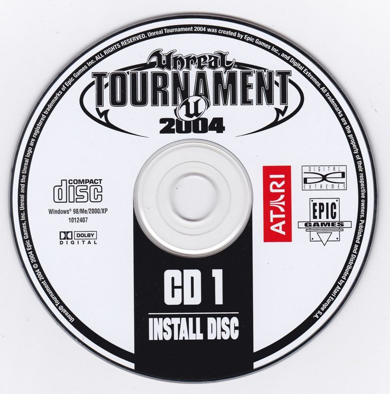 Media for Unreal Tournament 2004 (Linux and Windows) (Small box release): Installation Disc 1