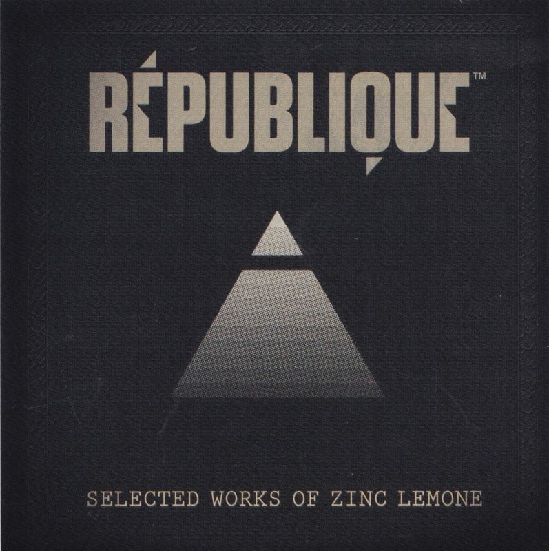Soundtrack for République (Contraband Edition) (PlayStation 4): Jewel Case - Front