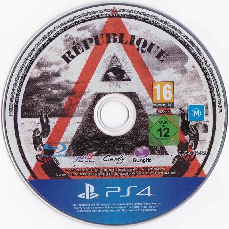 Media for République (Contraband Edition) (PlayStation 4)