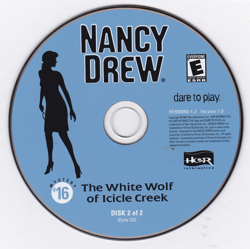 Media for Nancy Drew: The White Wolf of Icicle Creek (Windows): Disc 2