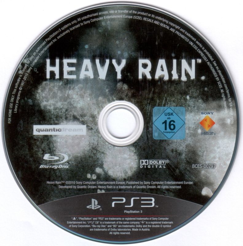 Media for Heavy Rain (Special Edition) (PlayStation 3)