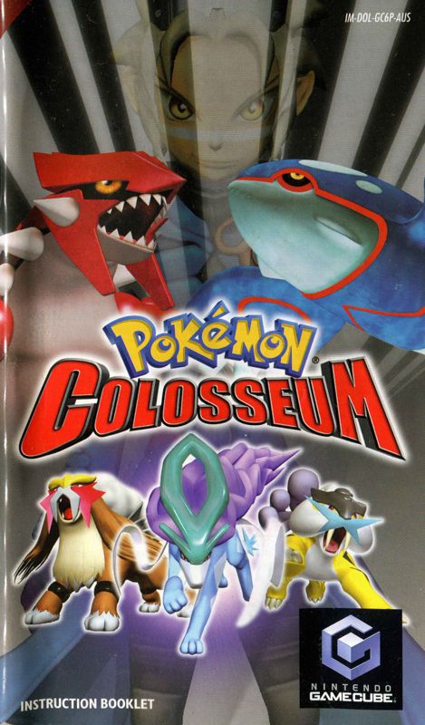 Manual for Pokémon Colosseum (GameCube): Front