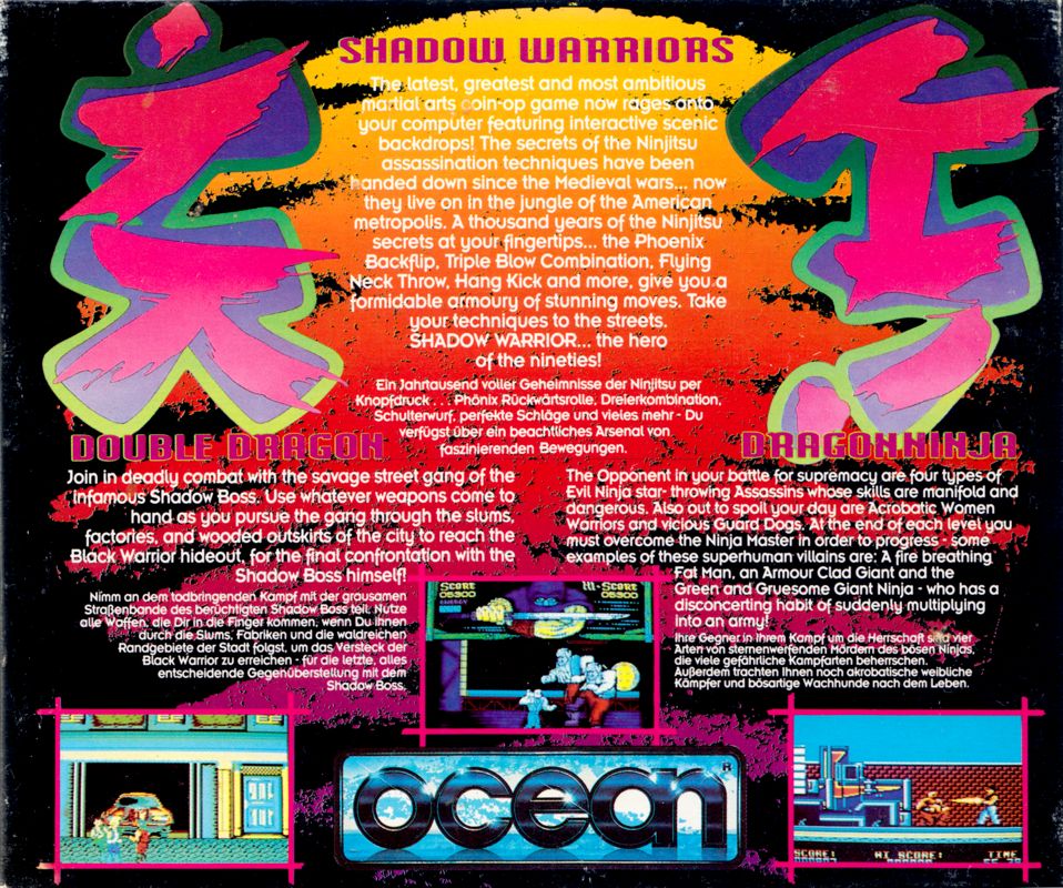 Back Cover for Addicted to Fun: Ninja Collection (Amstrad CPC)
