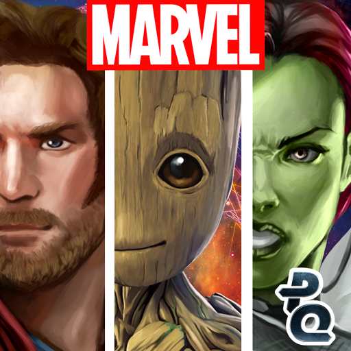 Front Cover for Marvel Puzzle Quest (Android) (Google Play release): R125 release (Awesome Mix of Guardians Volume 2)