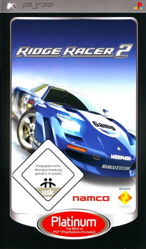 Front Cover for Ridge Racer 2 (PSP) (Platinum release)