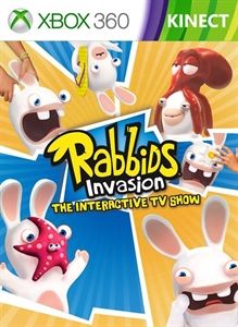 Front Cover for Rabbids Invasion: The Interactive TV Show (Xbox 360) (download release)