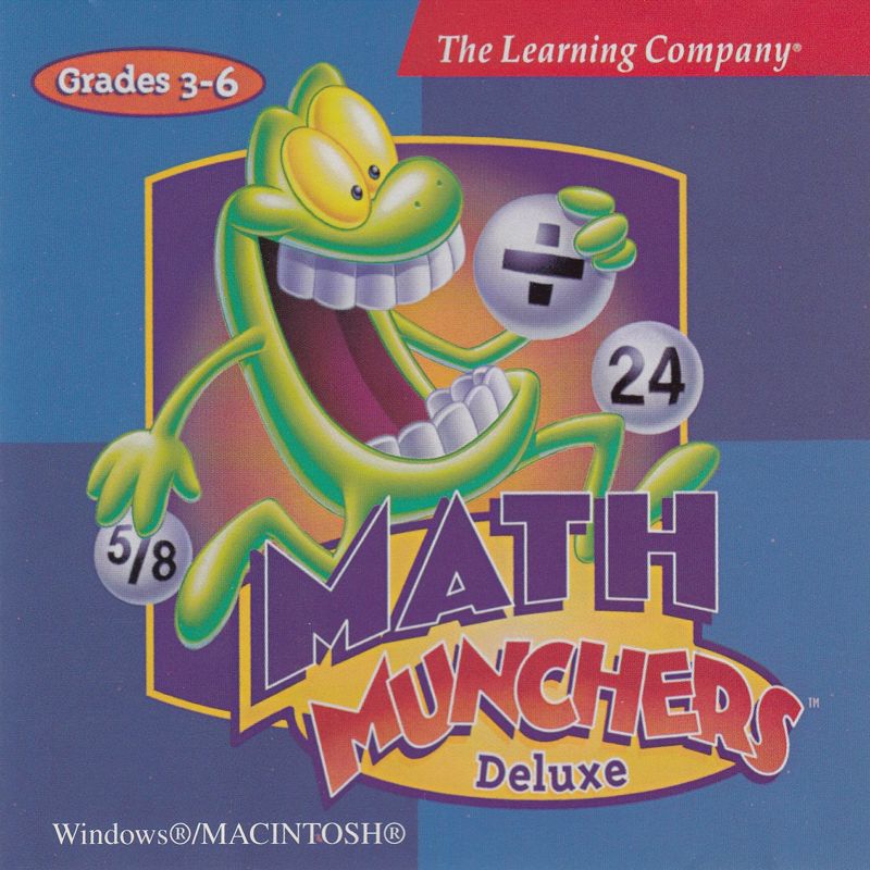 Front Cover for Math Munchers Deluxe (Macintosh and Windows) (1999 The Learning Company release)