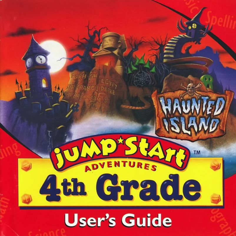 Other for JumpStart Adventures: 4th Grade - Haunted Island (Macintosh and Windows and Windows 3.x): Jewel Case - Front