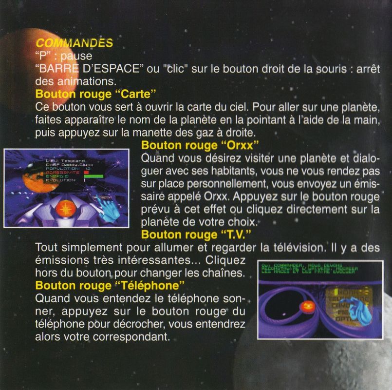 Other for Big Bug Bang: Le Retour de Commander Blood (DOS): Jewel Case - Inside