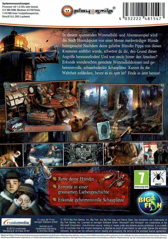 Back Cover for Fierce Tales: The Dog's Heart (Windows) (play+smile release)