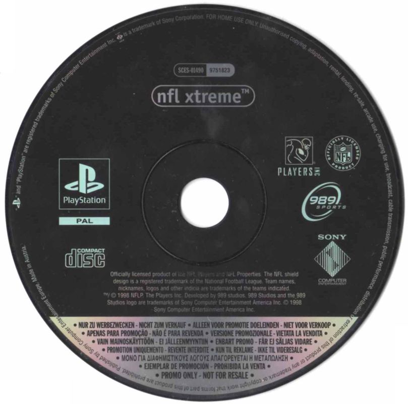 Media for NFL Xtreme (PlayStation) (Promotional copy)