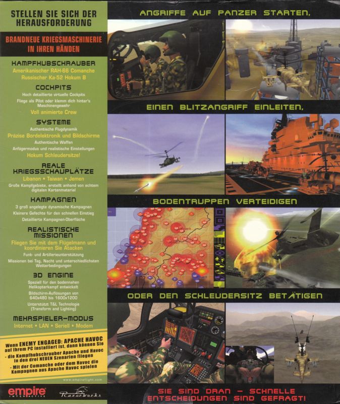 Back Cover for Enemy Engaged: RAH-66 Comanche versus Ka-52 Hokum (Windows)