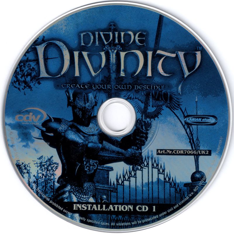 Media for Divine Divinity (Windows): Installation Disc 1