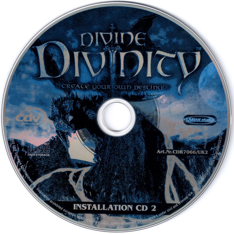 Media for Divine Divinity (Windows): Installation Disc 2