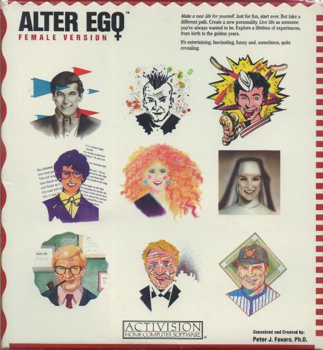 Front Cover for Alter Ego (DOS) (Female Version)