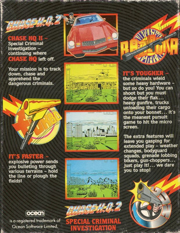 Back Cover for S.C.I.: Special Criminal Investigation (ZX Spectrum)