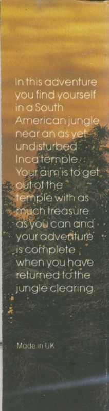 Back Cover for Adventure B (ZX Spectrum)