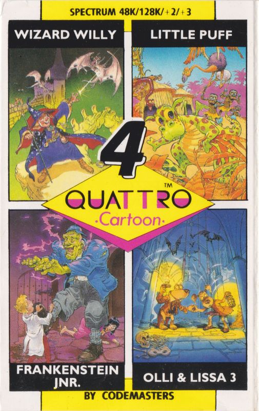 Front Cover for Quattro Cartoon (ZX Spectrum)