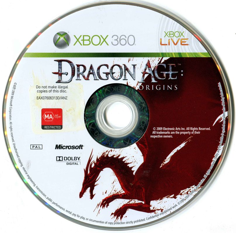Media for Dragon Age: Origins (Xbox 360) (Classics release)