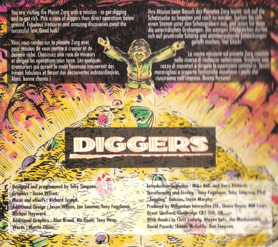 Other for Diggers (DOS) (CD-ROM release): DigiPak - Inside Centre