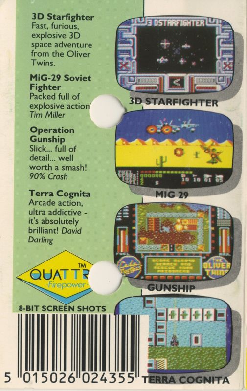 Back Cover for Quattro Firepower (ZX Spectrum)