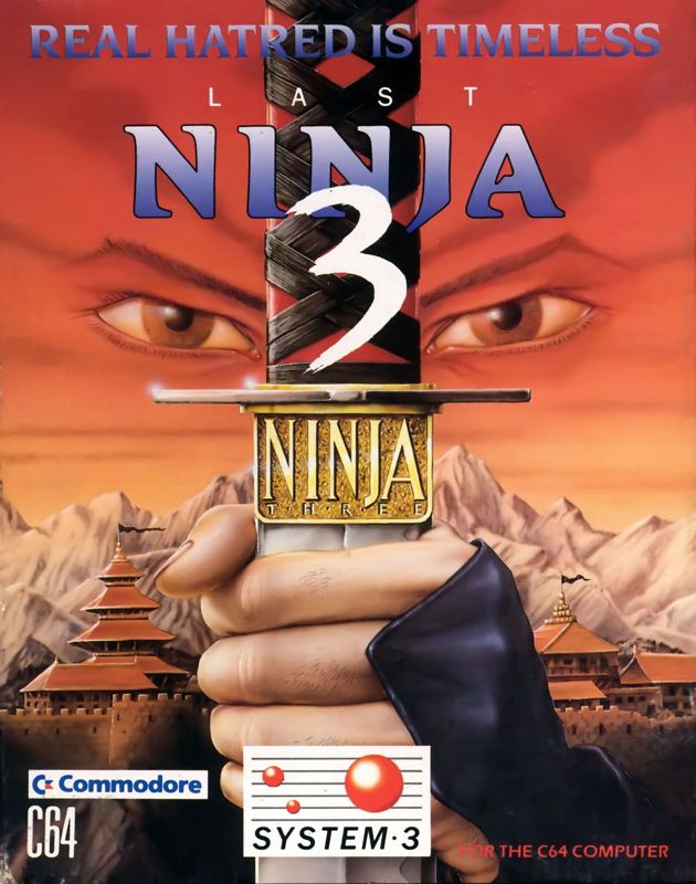 Front Cover for Last Ninja 3 (Commodore 64)