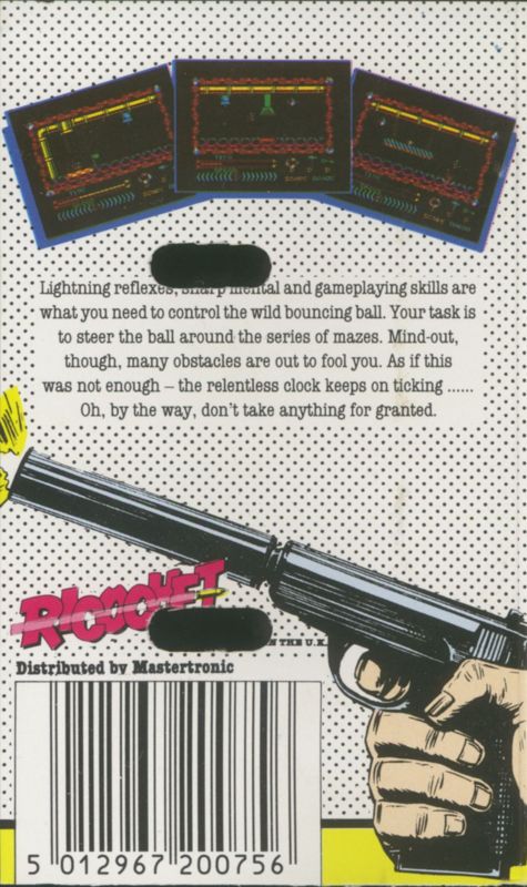 Back Cover for Action Reflex (ZX Spectrum)