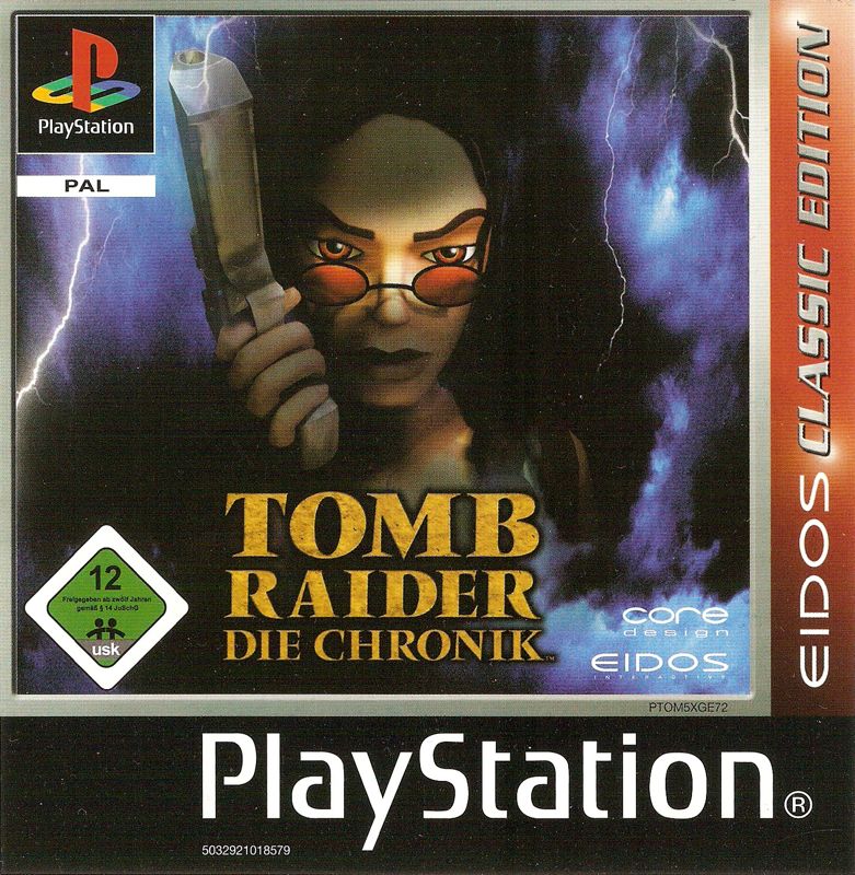 Front Cover for Tomb Raider: Chronicles (PlayStation) (Eidos Classic Edition)