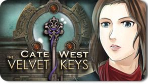 Front Cover for Cate West: The Velvet Keys (Windows) (Oberon Media release)