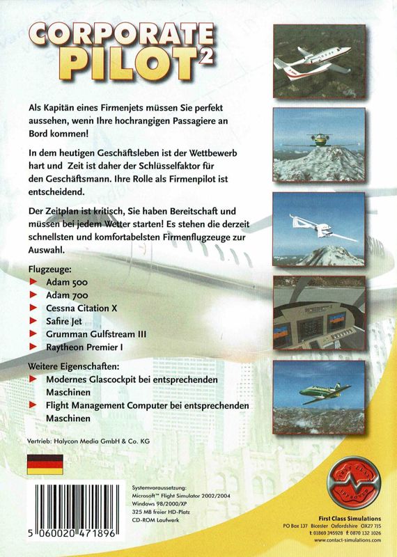 Other for 2in1: Corporate Pilot 2 & Private Pilot 2 (Windows): Keep Case - Corporate Pilot 2 - Back