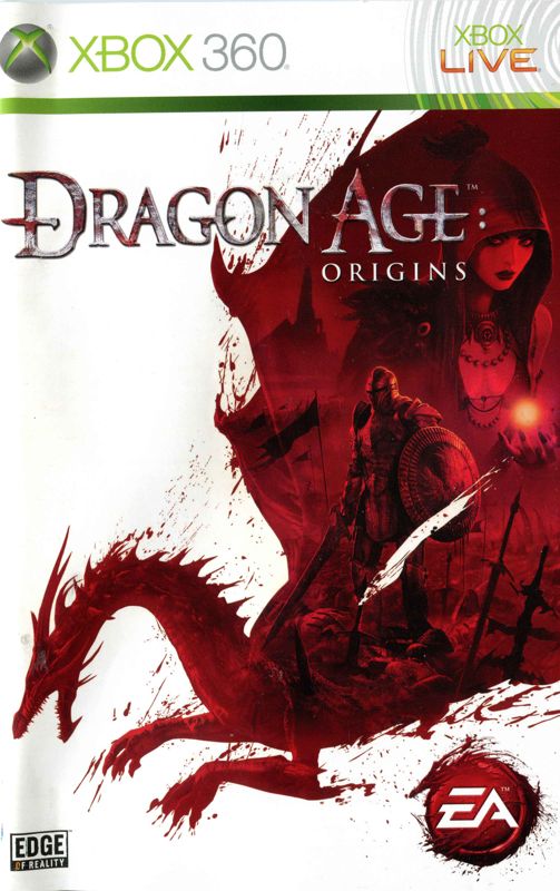 Manual for Dragon Age: Origins (Xbox 360) (Classics release): Front