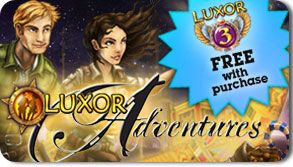 Front Cover for Luxor: Adventures (Windows) (Oberon Media release)