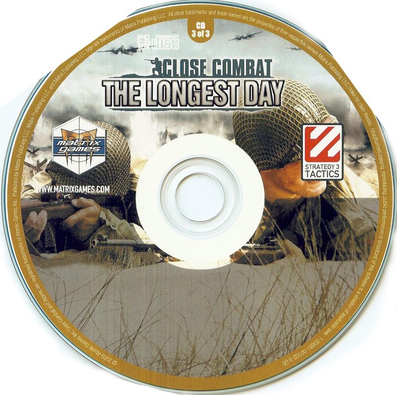 Media for Close Combat: The Longest Day (Windows): Disc 3