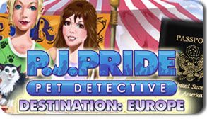 Front Cover for P. J. Pride: Pet Detective - Destination Europe (Windows) (Oberon Media release)