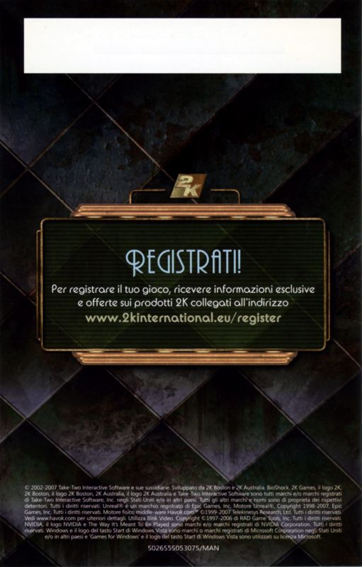 BioShock cover or packaging material - MobyGames