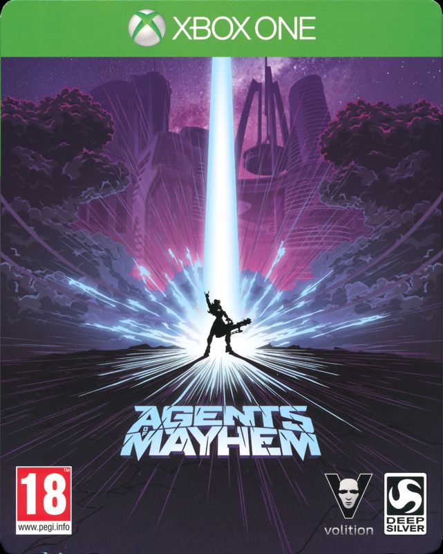 Front Cover for Agents of Mayhem: Day One Edition (Xbox One): w/o Age Rating Sticker