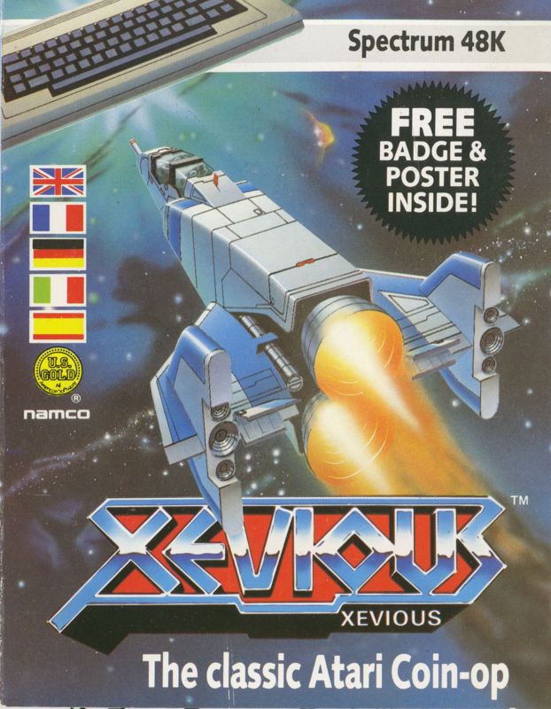 Front Cover for Xevious (ZX Spectrum)