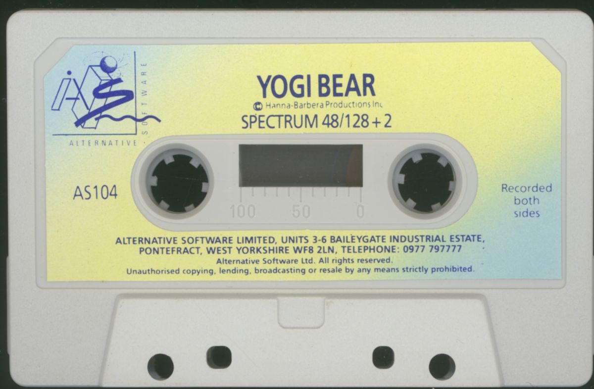 Media for Yogi Bear (ZX Spectrum) (Budget re-release)