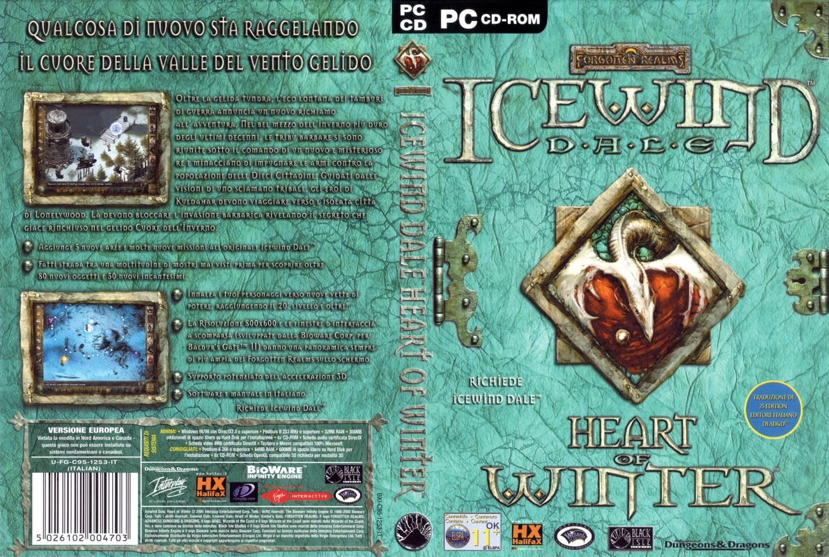 Full Cover for Icewind Dale: Heart of Winter (Windows)