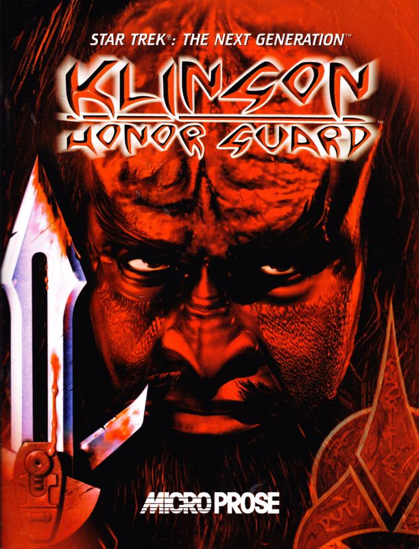 Manual for Star Trek: The Next Generation - Klingon Honor Guard (Windows): Front