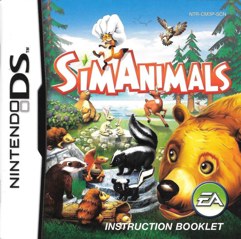 Manual for SimAnimals (Nintendo DS): Front