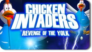 Front Cover for Chicken Invaders: Revenge of the Yolk (Windows) (Oberon Media release)