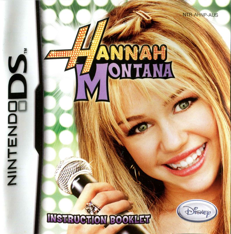 Manual for Hannah Montana (Nintendo DS): Front