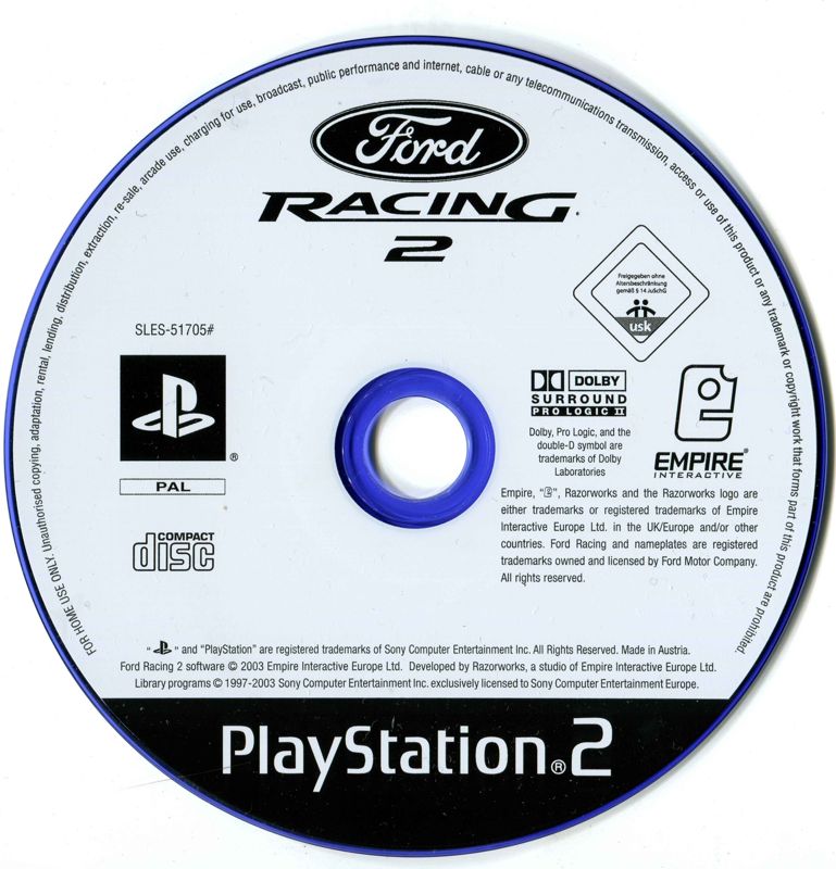Media for Ford Racing 2 (PlayStation 2)
