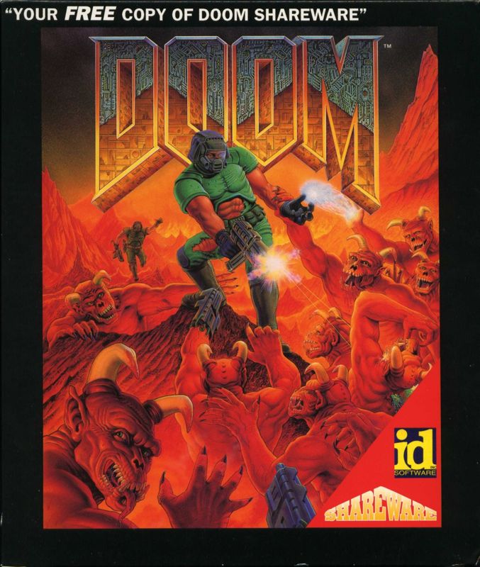 Front Cover for Doom (DOS) (Shareware Version)