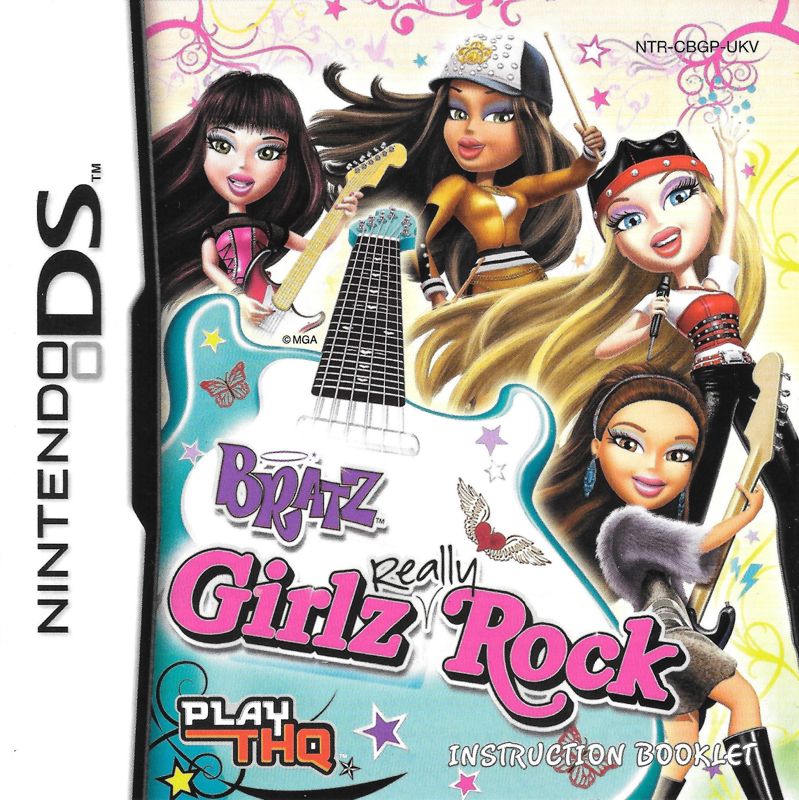 Manual for Bratz Girlz Really Rock (Nintendo DS): Front
